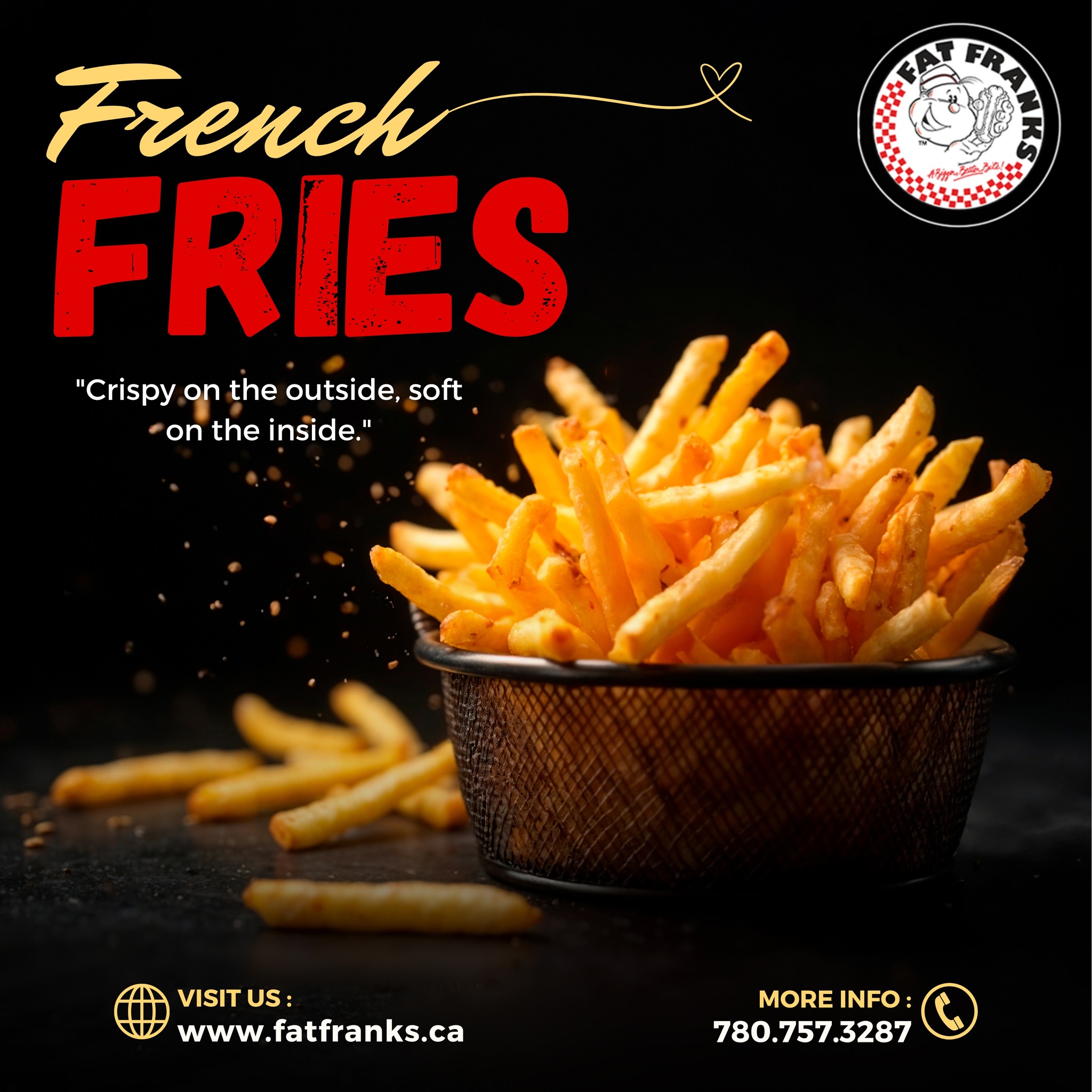 Eat French Fries At Fat Franks